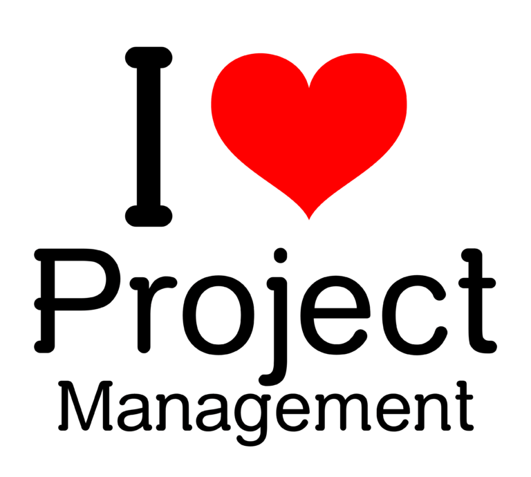 "I (Love) Red Heart Project Management"